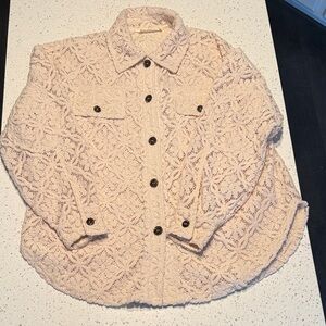 By Together Lace Cream Cardigan